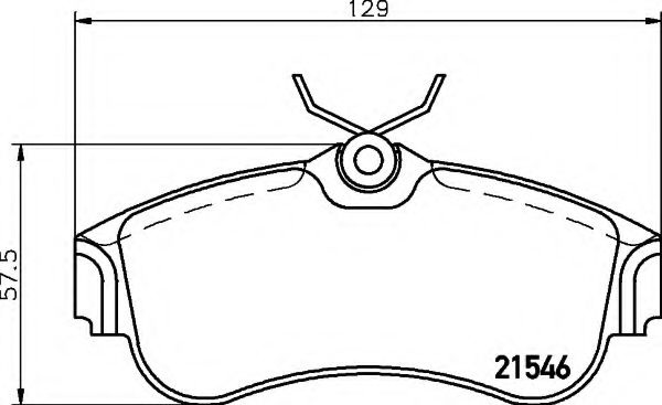 Комплект тормозных колодок, дисковый тормоз 8DB 355 018-011 HELLA