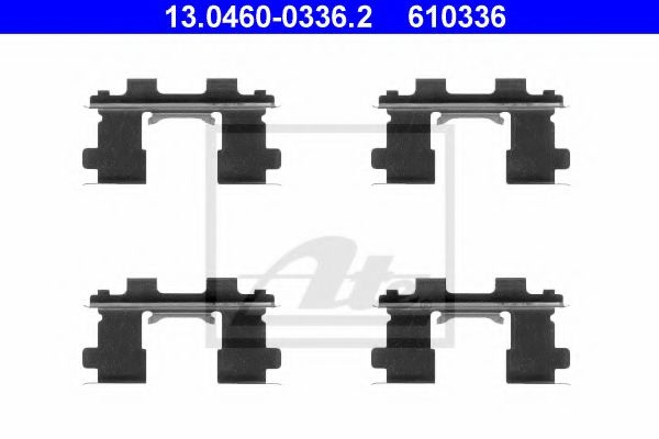 Комплектующие, колодки дискового тормоза 13.0460-0336.2 ATE