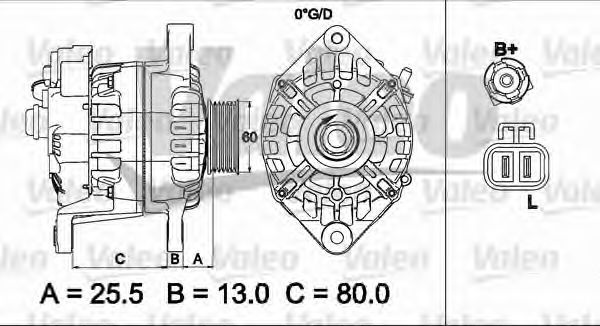 Генератор 437501 VALEO
