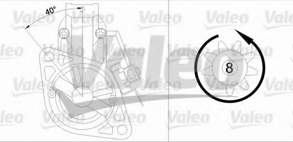 Стартер 458173 VALEO