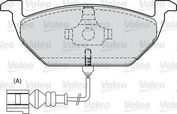 Комплект тормозных колодок, дисковый тормоз 598408 VALEO