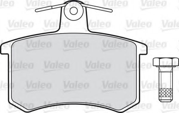 Комплект тормозных колодок, дисковый тормоз 598125 VALEO