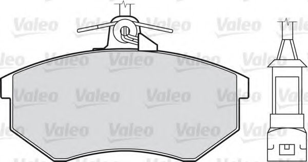 Комплект тормозных колодок, дисковый тормоз 598017 VALEO