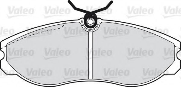 Комплект тормозных колодок, дисковый тормоз 598602 VALEO