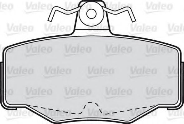 Комплект тормозных колодок, дисковый тормоз 598057 VALEO