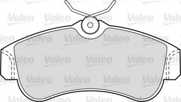 Комплект тормозных колодок, дисковый тормоз 598054 VALEO