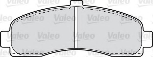 Комплект тормозных колодок, дисковый тормоз 540564 VALEO