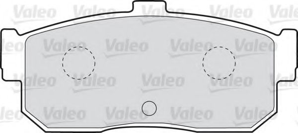 Комплект тормозных колодок, дисковый тормоз 598668 VALEO