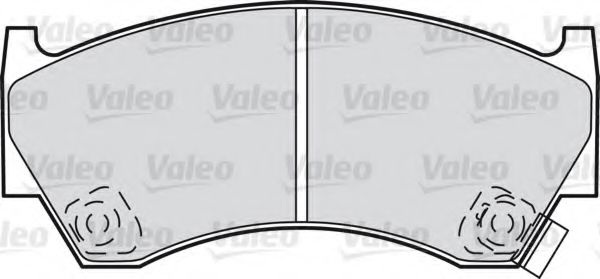 Комплект тормозных колодок, дисковый тормоз 598071 VALEO