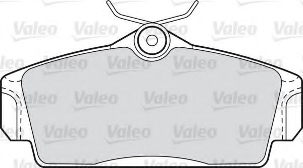 Комплект тормозных колодок, дисковый тормоз 598450 VALEO