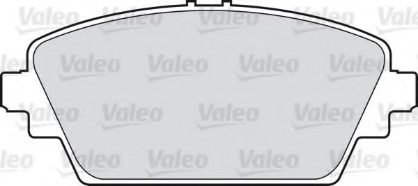 Комплект тормозных колодок, дисковый тормоз 598451 VALEO