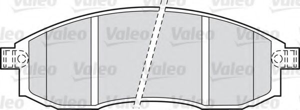Комплект тормозных колодок, дисковый тормоз 598523 VALEO
