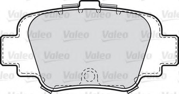 Комплект тормозных колодок, дисковый тормоз 598642 VALEO