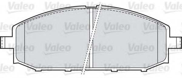 Комплект тормозных колодок, дисковый тормоз 598524 VALEO