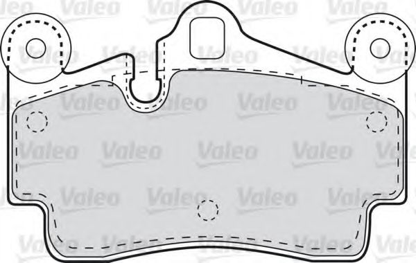 Комплект тормозных колодок, дисковый тормоз 598770 VALEO