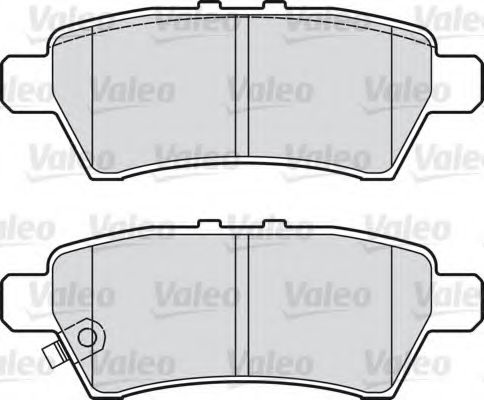 Комплект тормозных колодок, дисковый тормоз 598730 VALEO