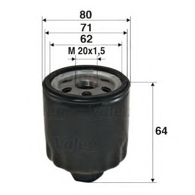 Масляный фильтр 586003 VALEO