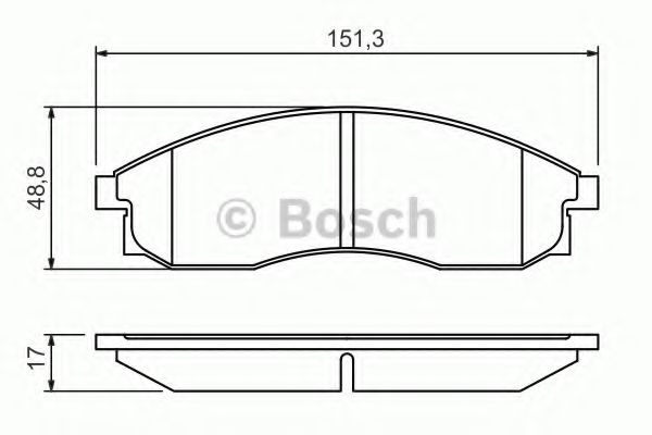 Комплект тормозных колодок, дисковый тормоз 0 986 424 340 BOSCH