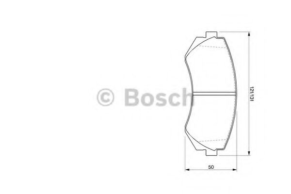 Комплект тормозных колодок, дисковый тормоз 0 986 424 489 BOSCH
