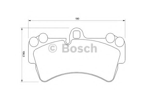 Комплект тормозных колодок, дисковый тормоз 0 986 424 739 BOSCH