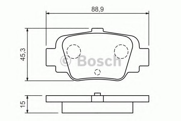 Комплект тормозных колодок, дисковый тормоз 0 986 424 800 BOSCH