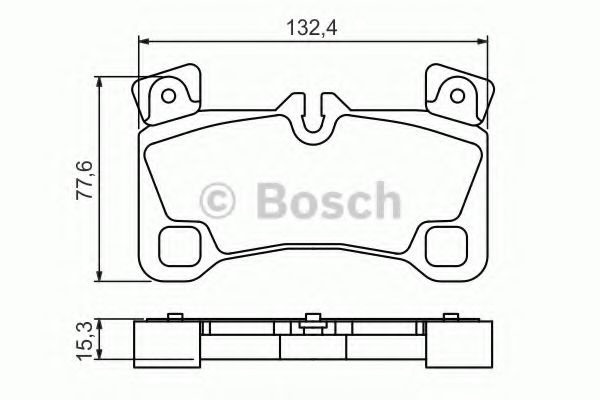 Комплект тормозных колодок, дисковый тормоз 0 986 494 205 BOSCH