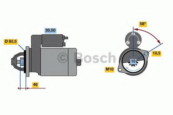 Стартер 0 986 023 680 BOSCH