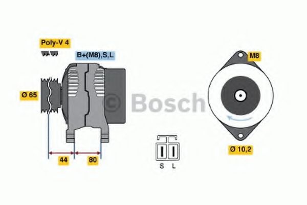 Генератор 0 986 042 951 BOSCH