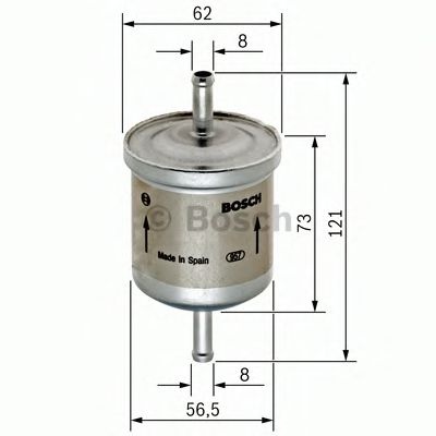 Топливный фильтр 0 450 905 326 BOSCH