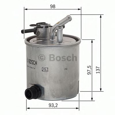 Топливный фильтр F 026 402 059 BOSCH