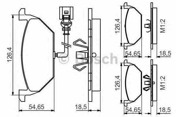 Комплект тормозных колодок, дисковый тормоз 0 986 495 213 BOSCH