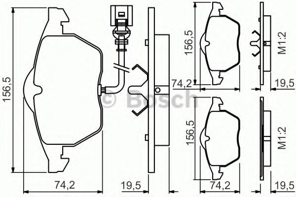 Комплект тормозных колодок, дисковый тормоз 0 986 495 249 BOSCH