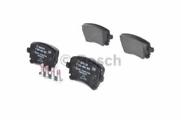 Комплект тормозных колодок, дисковый тормоз 0 986 494 303 BOSCH