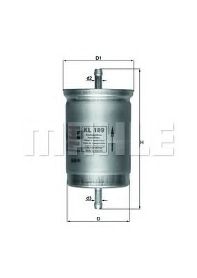 Топливный фильтр KL 189 KNECHT
