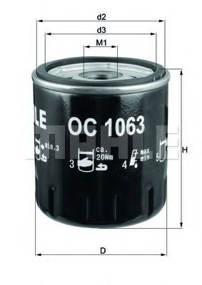 Масляный фильтр OC 1063 KNECHT