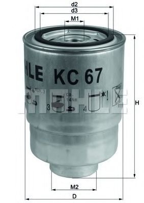 Топливный фильтр KC 67 KNECHT