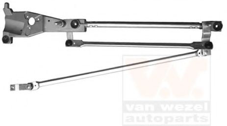 Система тяг и рычагов привода стеклоочистителя 1858230 VAN WEZEL