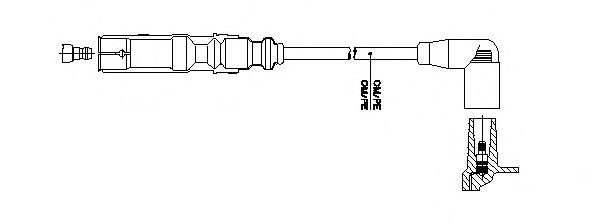 Провод зажигания 1A23/46 BREMI