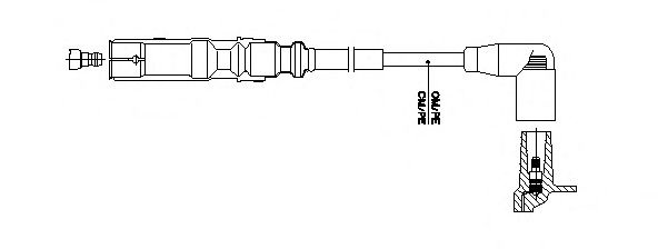 Провод зажигания 1A23E26 BREMI