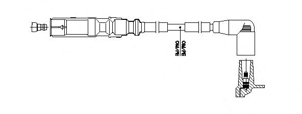 Провод зажигания 1A23F61 BREMI