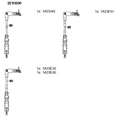 Комплект проводов зажигания 221H200 BREMI