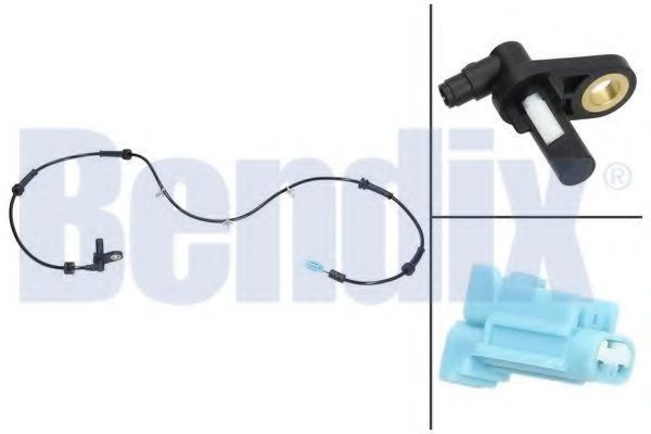 Датчик, частота вращения колеса 058448B BENDIX