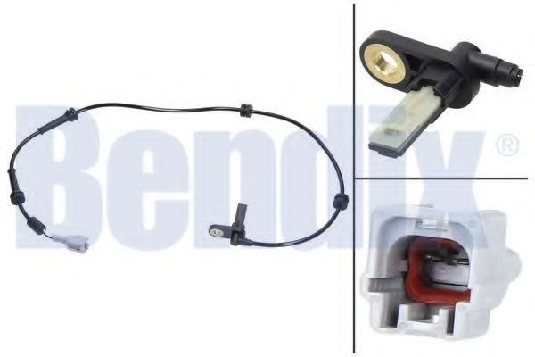 Датчик, частота вращения колеса 058520B BENDIX