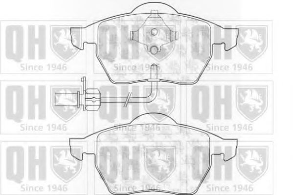 Комплект тормозных колодок, дисковый тормоз BP1022 QUINTON HAZELL