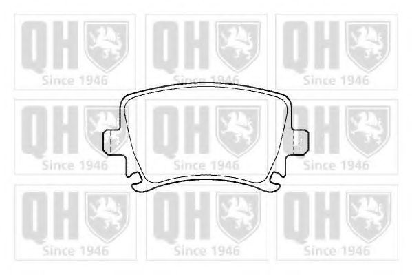 Комплект тормозных колодок, дисковый тормоз BP1420 QUINTON HAZELL