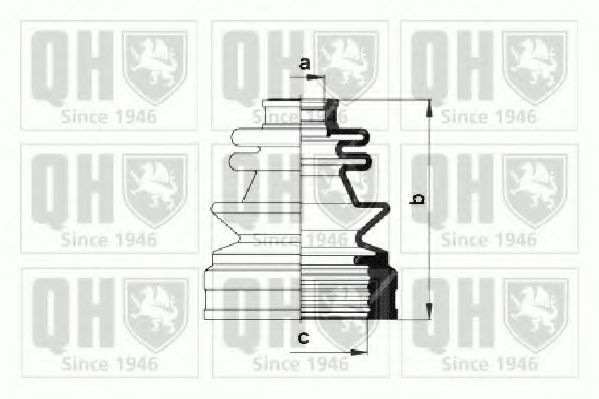 Комплект пылника, приводной вал QJB958 QUINTON HAZELL