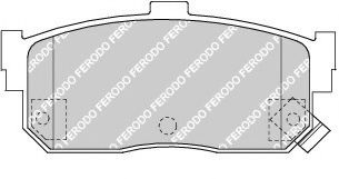 Комплект тормозных колодок, дисковый тормоз FDB1104 FERODO
