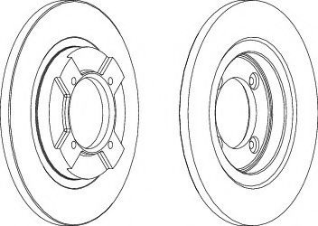 Тормозной диск DDF064 FERODO