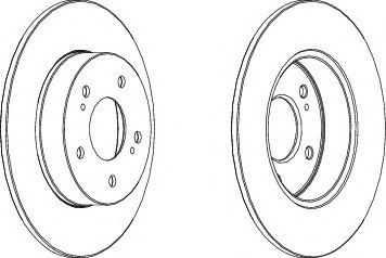 Тормозной диск DDF1110 FERODO