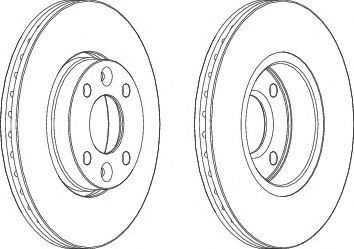 Тормозной диск DDF1201 FERODO